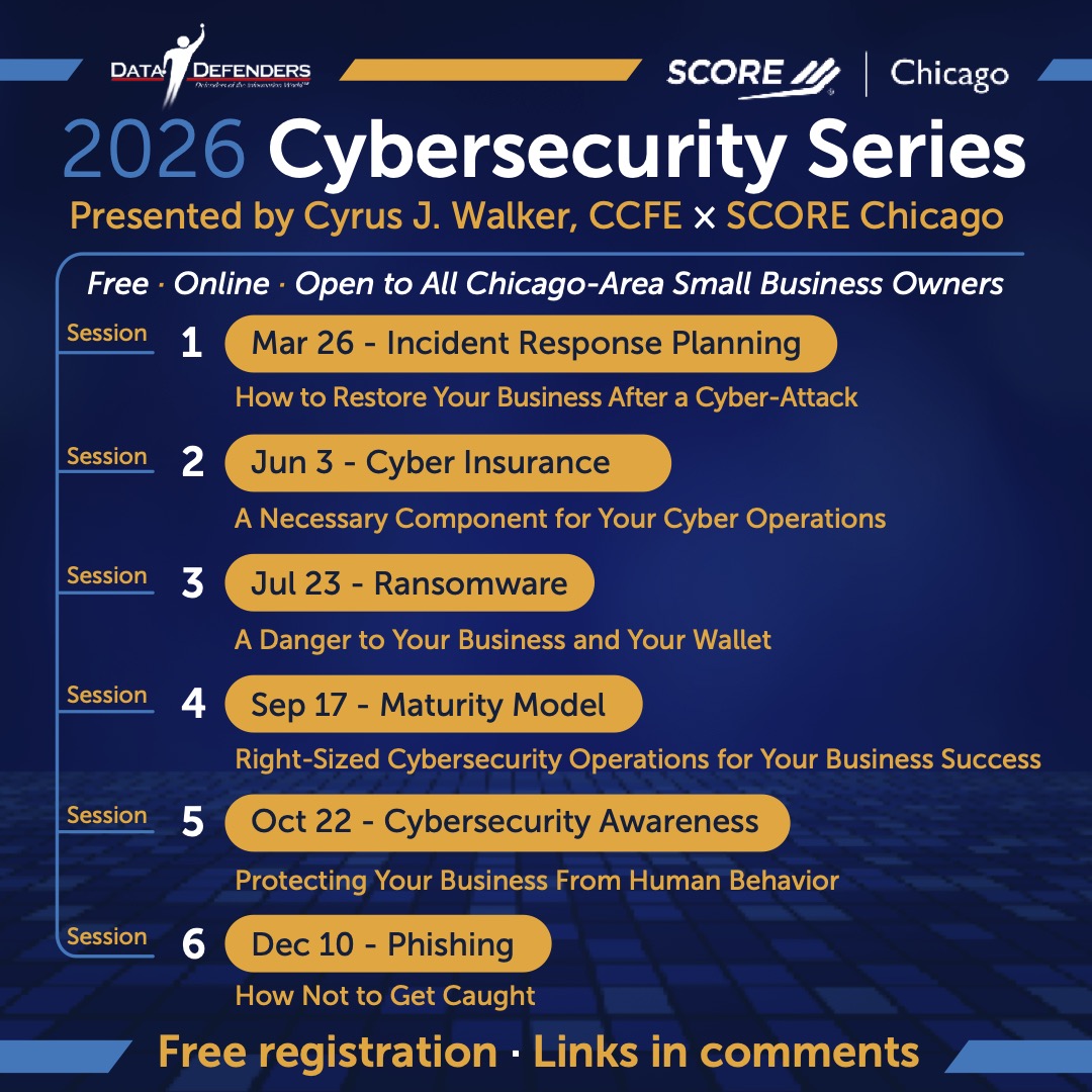 SCORE Mentors Chicago — 2026 Cybersecurity Web Series